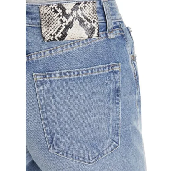 Rag & Bone Ruth Super High Waist Straight Leg Jeans Size 32 $295 Quiet Luxury - Picture 4 of 14